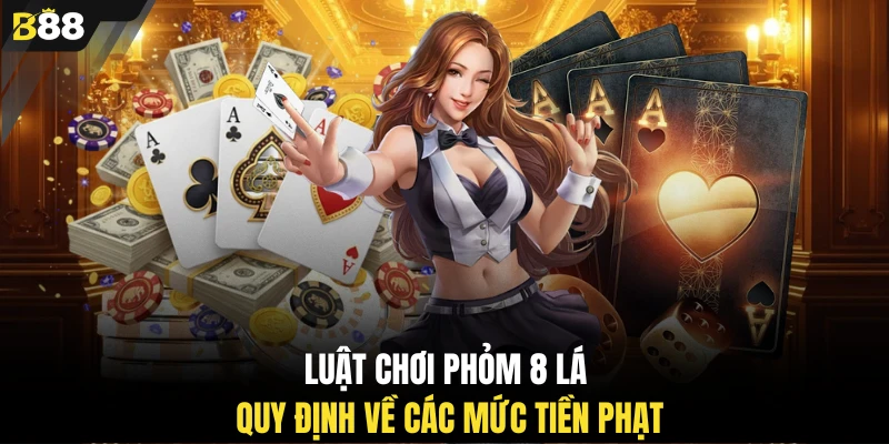 Luật chơi Phỏm 8 lá quy định về các mức tiền phạt