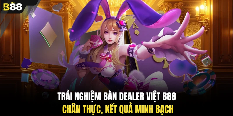 Trải nghiệm bàn Dealer Việt B88 chân thực, kết quả minh bạch